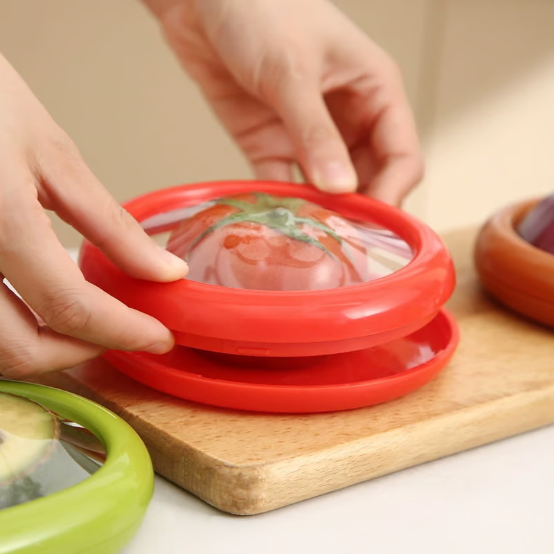 4-Piece Fruit & Veggie Storage Set ~ Keep your cut produce fresh and organized with ease