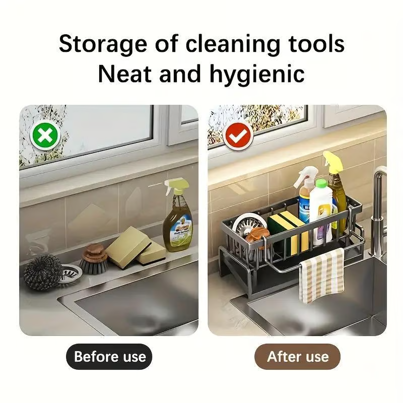 Kitchen Sink Storage Rack ~ Declutter your sink space in seconds