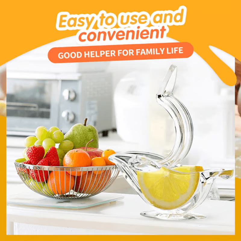 Acrylic Lemon Squeezer ~ Fresh Juice in Seconds, No Mess, No Seeds
