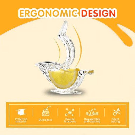 Acrylic Lemon Squeezer ~ Fresh Juice in Seconds, No Mess, No Seeds
