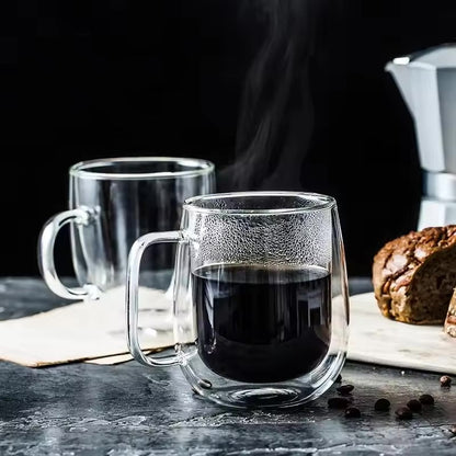 Double Wall Glass Mug ~ Savor your drinks at the perfect temperature, anytime-