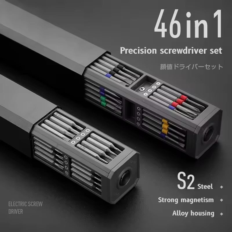 46-in-1 Precision Screwdriver Set ~ The Ultimate Toolkit for Electronics & DIY Repairs
