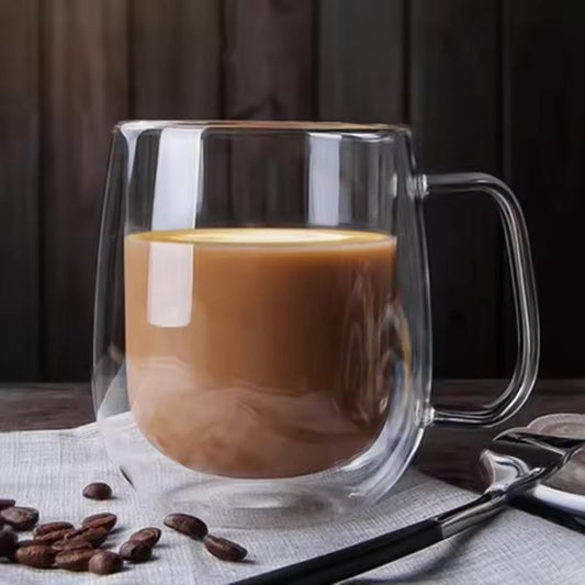 Double Wall Glass Mug ~ Savor your drinks at the perfect temperature, anytime-