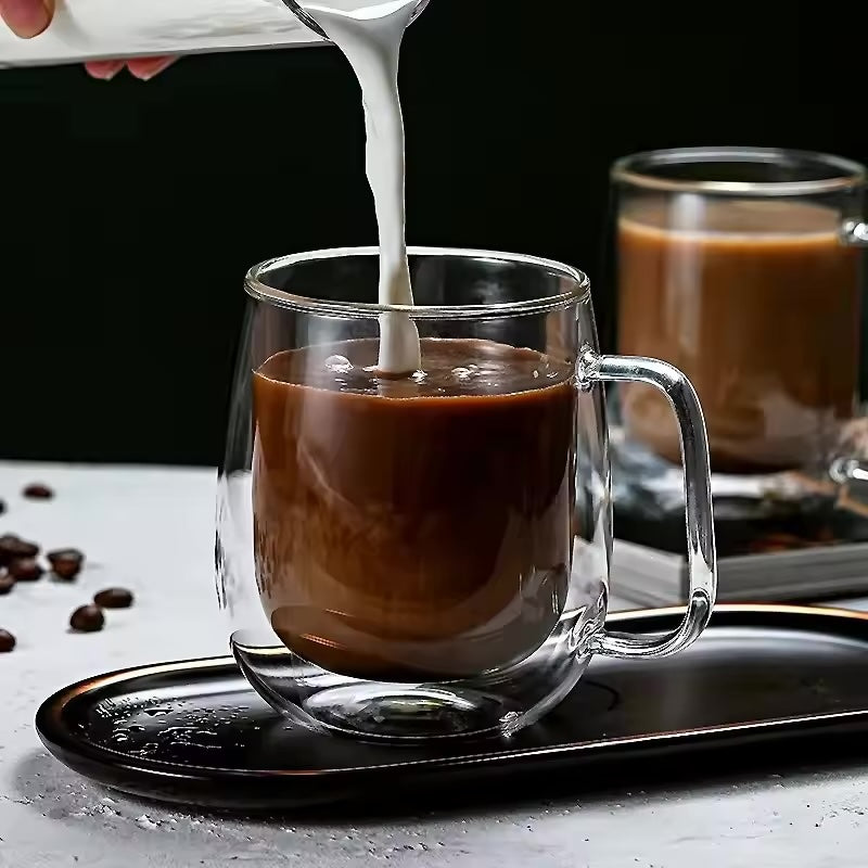Double Wall Glass Mug ~ Savor your drinks at the perfect temperature, anytime-