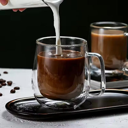 Double Wall Glass Mug ~ Savor your drinks at the perfect temperature, anytime-